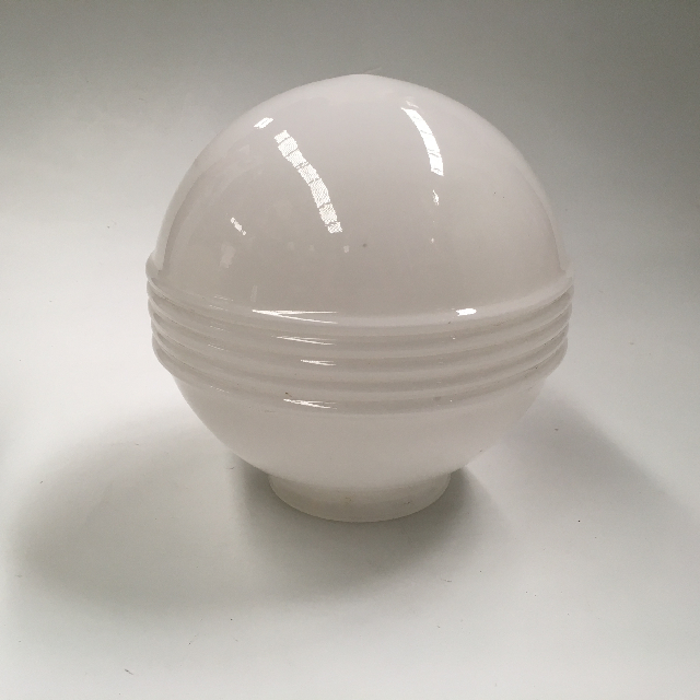 LAMPSHADE, Glass Ball Shade - White